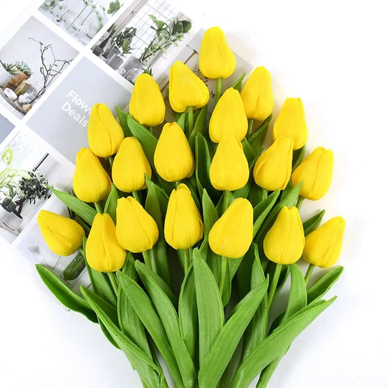 Lisslune | Artificial Tulip Bouquet with Realistic Lifelike Flowers
