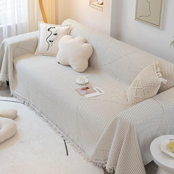 Lisslune | Nordic Style Comfy Soft Knitted Sofa Cover Blanket