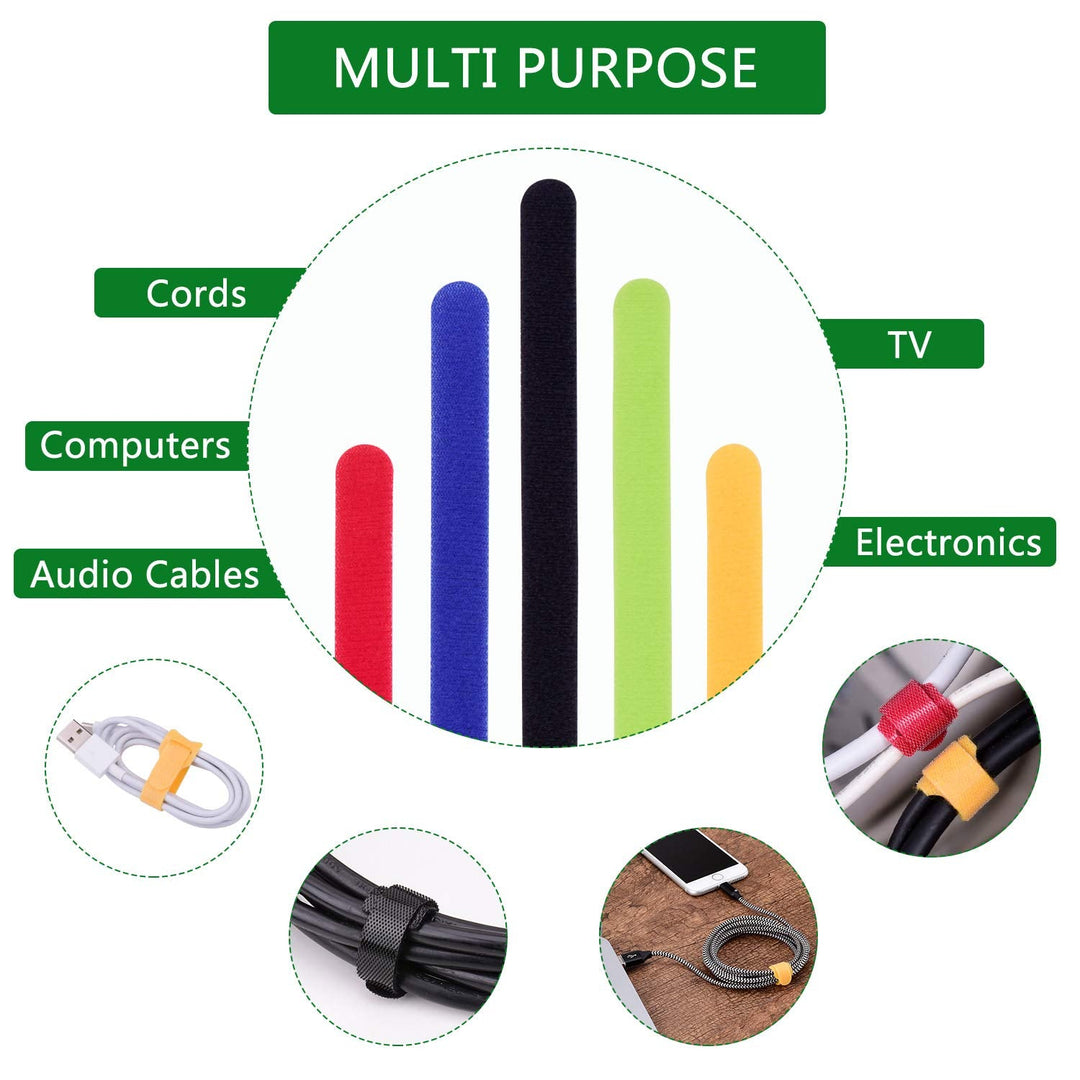 Lisslune | Multicolor Separable Cable Organizer Ties