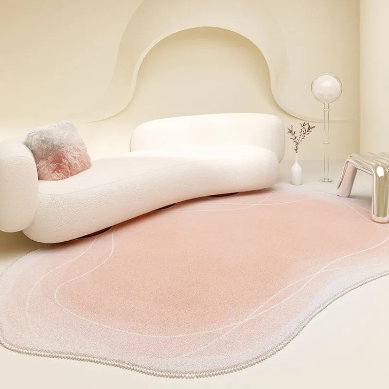 Rynx | Nordic Style Rugs for the Living Room Irregular Plush Doormat Minimalist Bedroom Decoration Nightstand Rug Fluffy Soft Lounge Rug