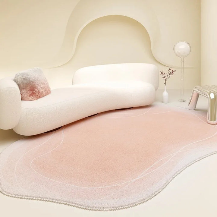 Rynx | Nordic Style Rugs for the Living Room Irregular Plush Doormat Minimalist Bedroom Decoration Nightstand Rug Fluffy Soft Lounge Rug