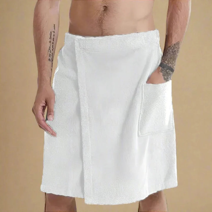 Lisslune | PORTABLE BATH TOWEL ROBE – Soft & versatile bath towel with pockets for sauna, beach & fitness