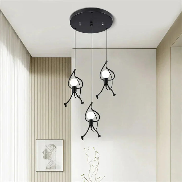 Lisslune | FunkyLight | Retro Pendant Light Iron Man