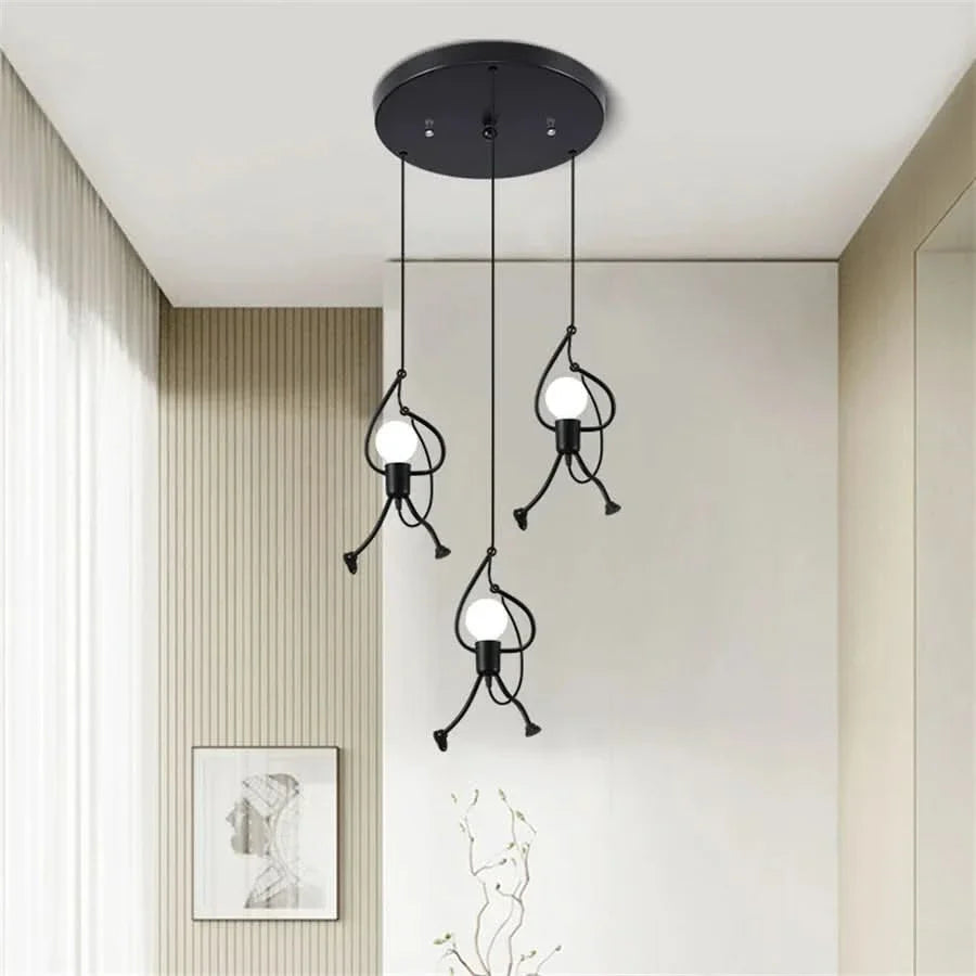Lisslune | Cheerful Doll-Shaped Adjustable Pendant Light