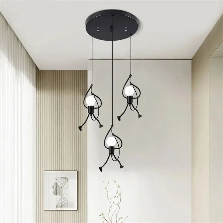 Lisslune | Cheerful Doll-Shaped Adjustable Pendant Light