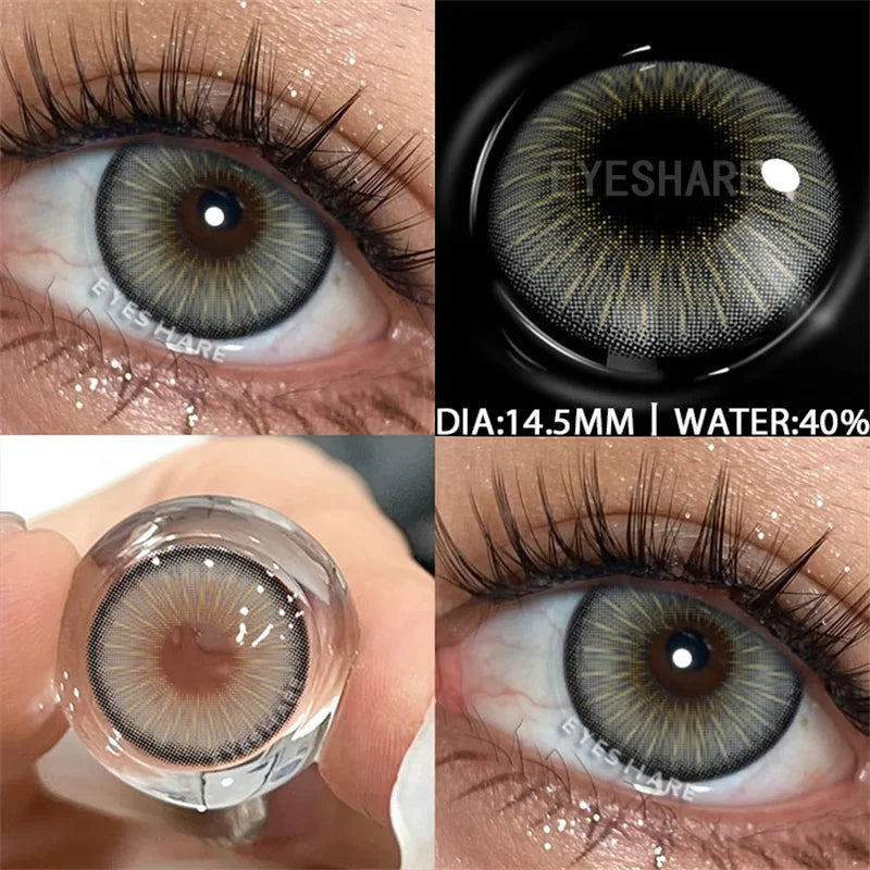 Rynx | Color contact lenses for the eyes 1 pair Korean fashion lenses Y2k Colorcon cosmetic brown lenses gray lenses green contact lenses