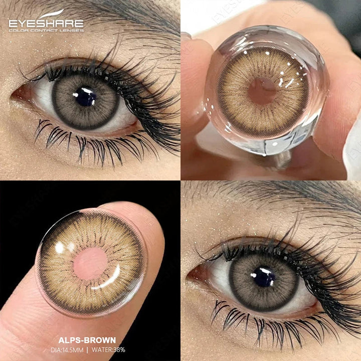 Rynx | Color contact lenses for eyes 1 pair High-quality grey lenses cosmetic blue eyes contact lenses annual cosmetic green eye lens