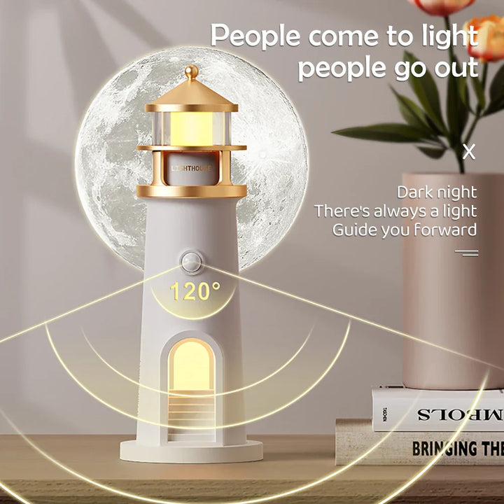 Lisslune | Lighthouse Ambient lights Bluetooth Music Dimmable Projection