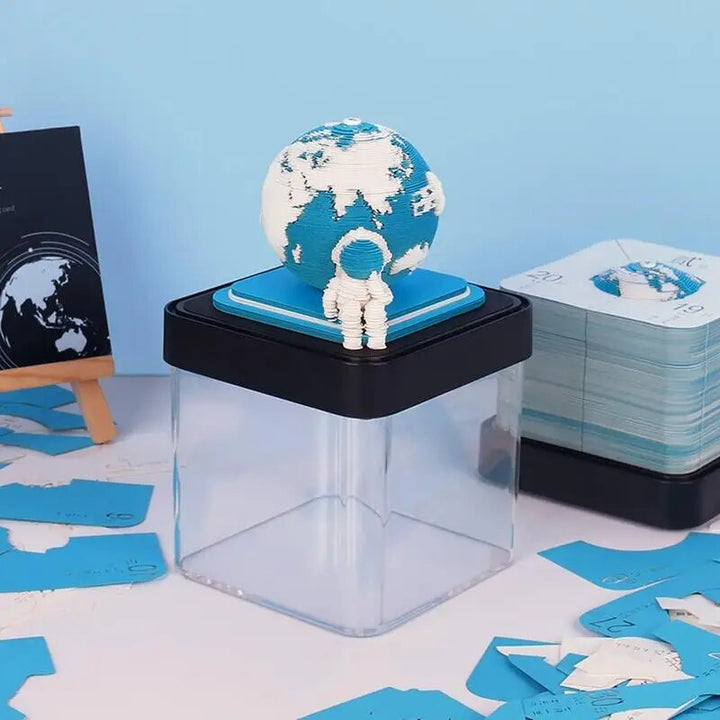 Lisslune | 3D Earth Wanderer Calendar Memo Pad