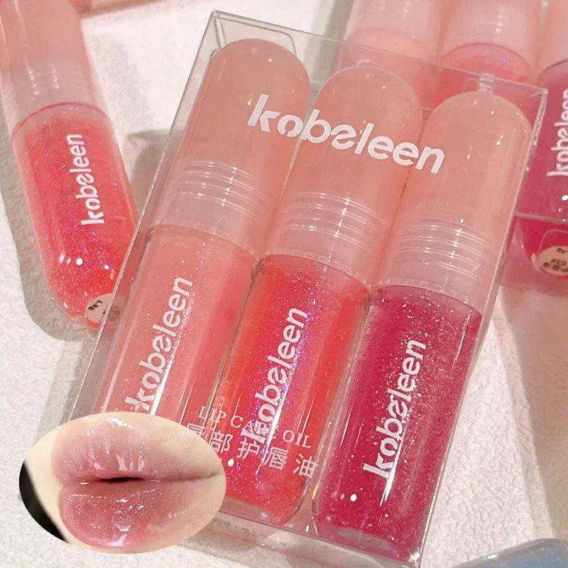 Rynx | 6 Colors Shiny Lip Balm Glitter Jelly Lip Gloss Day&Night Moisturizing High Pigmented Plumping Liquid Lip Lacquer Cosmetics