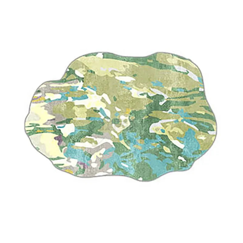 Rynx | Irregular Art Carpet Creative Moss Carpet Comfortable Soft Bedroom Rugs Nightstand Rug Large Area Living Room Decorative Rugs Tapis