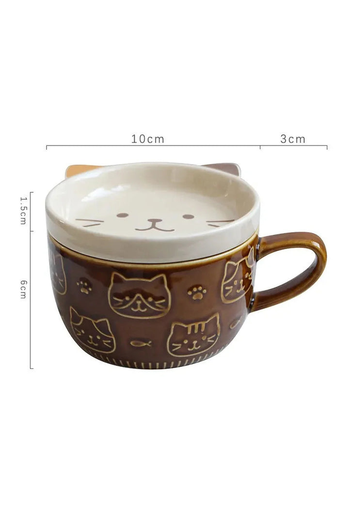 Lisslune | Cartoon Cat Coffee Mug