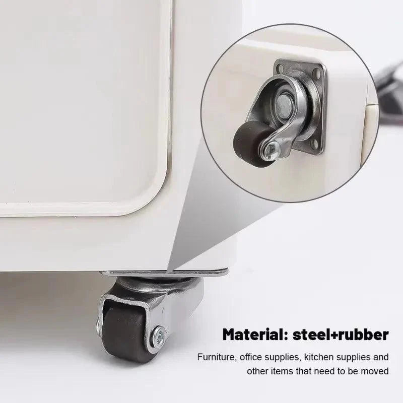 Lisslune | Revolutionary Mini Self-Adhesive 360° Rotatable Soft Rubber Wheels for Effortless Furniture Mobility - 24/1PCS