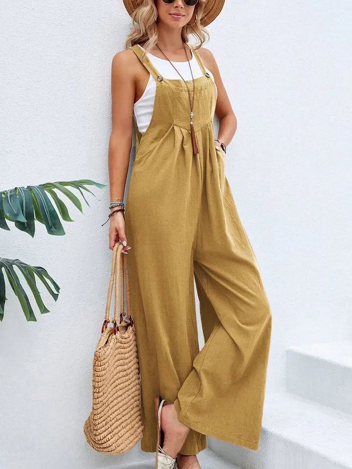 Lisslune | Women's Loose Fit Fashion Overalls Wide Leg Baggy Overalls Jumpsuit Dungarees Summer Jumpsuit Casual Elegant Overalls Summer