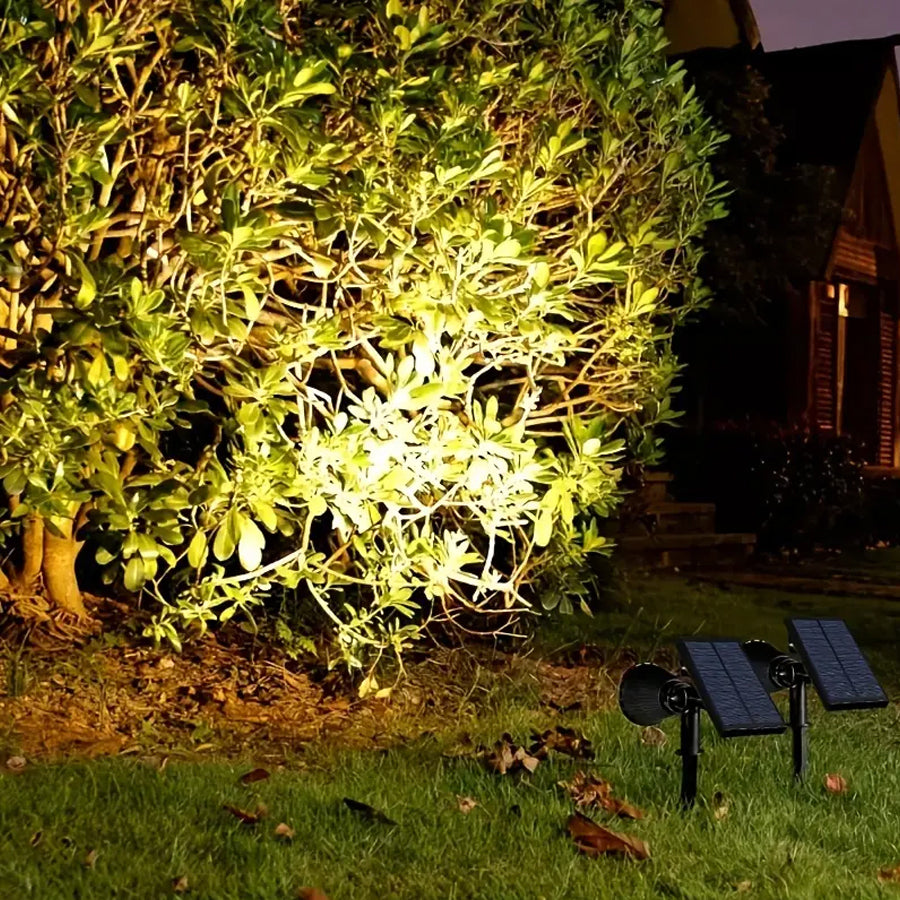 Lisslune | SolarBeam Outdoor Solar Spotlight with Stake for Landscaping