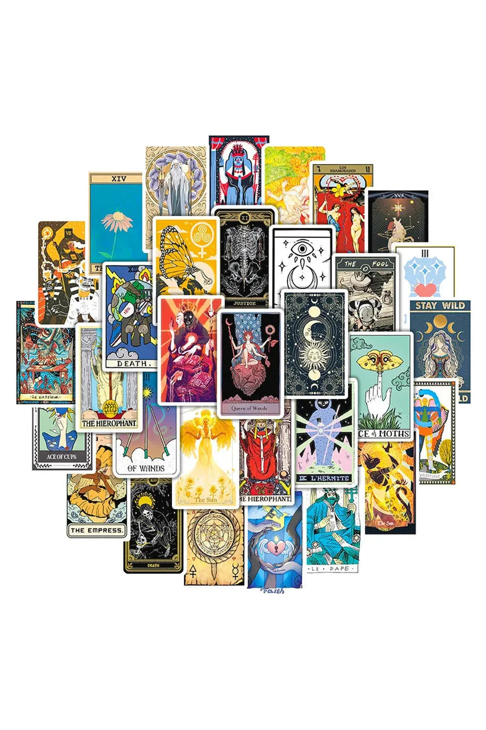 Lisslune | Tarot Doodle Scrapbooking Stickers