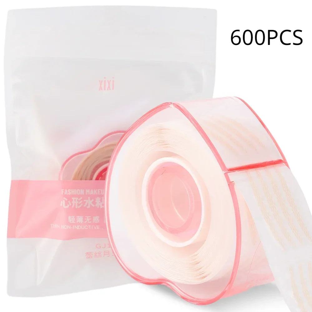 Rynx | Lace mesh invisible double eyelid tape stickers 360/600PCS self-adhesive eyelid tape stickers S/L makeup beige eyelid lift tools