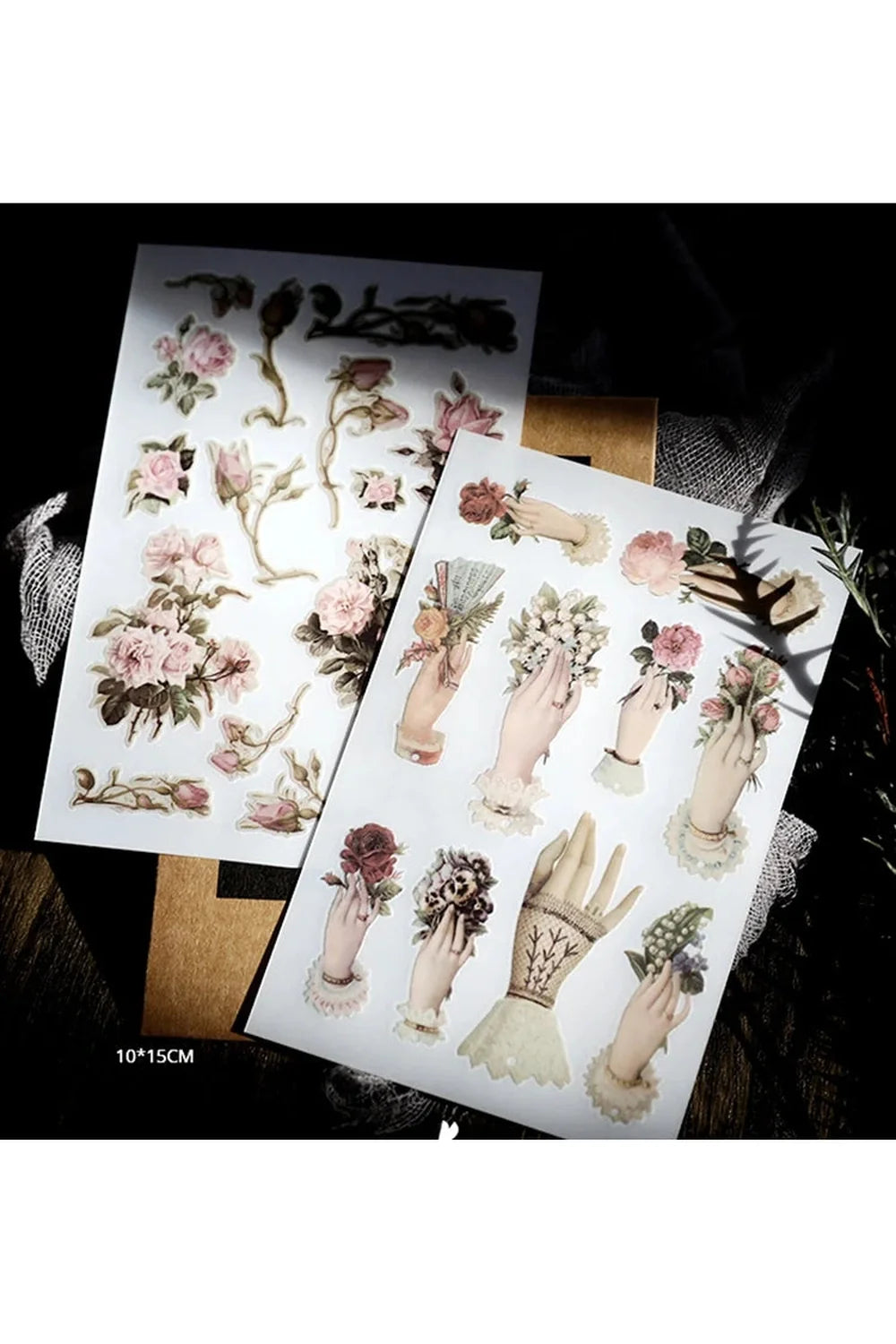 Lisslune | Flower Scrapbooking Stickers
