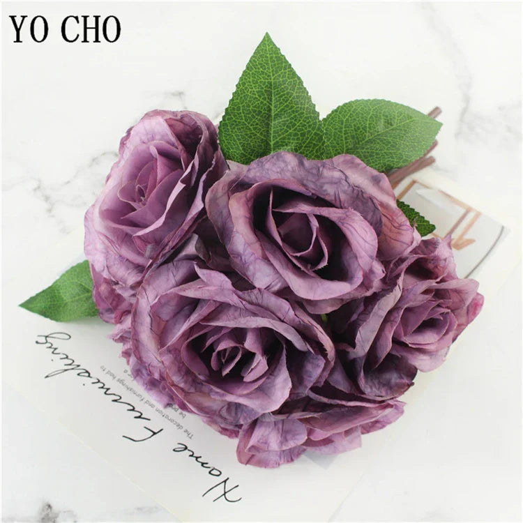 Lisslune | Large Peony Silk Flower Bouquet Set