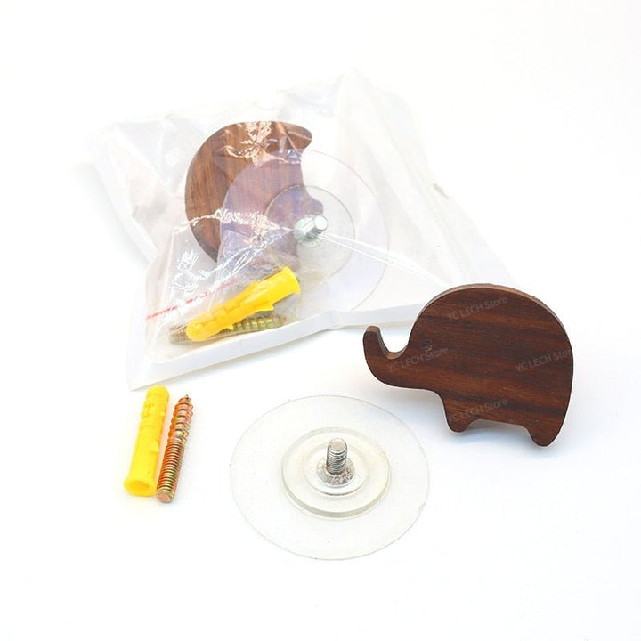 Lisslune | Cute Animal Walnut Wood Coat Hook