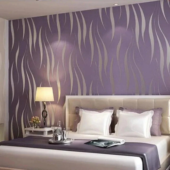 Lisslune | Modern Luxury Geometry Tapete 3D-Prägung Silber Grau Vlies Tapete Wohnzimmer Schlafzimmer TV Hintergrund Loft Wanddeko