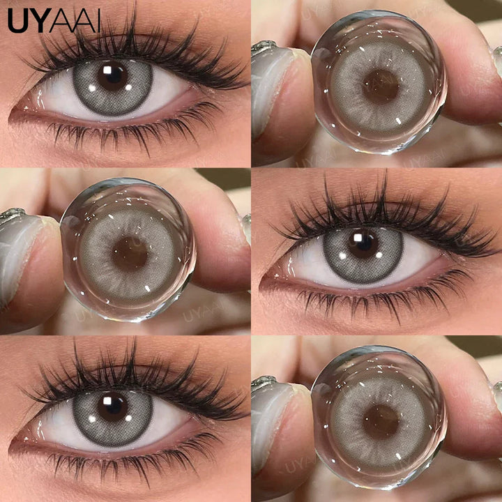 Rynx | 1 Pair Colored Pupils for Eyes Green Eye Color Lenses Brown Natural Looking Eye Lenses High-Quality Gray Lenses Soft Pupils