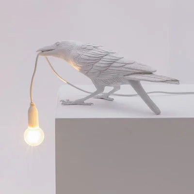 Lisslune | Modern Lucky Bird Table Lamp – Creative Resin Animal Design for Bedroom and Living Room