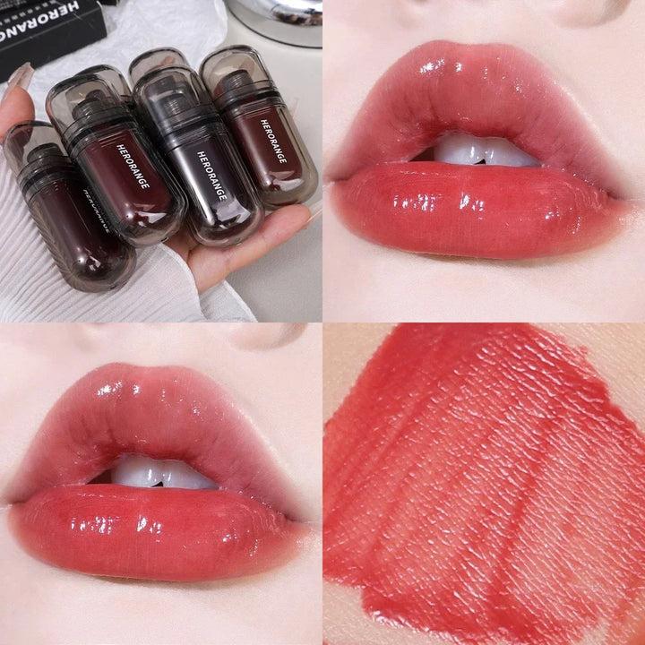 Rynx | Mirror Jelly Glass Lip Gloss Moisturizing, non-sticky Lip Tint Lip Plumper Mirror Water Liquid Lipstick Women Makeup Cosmetics
