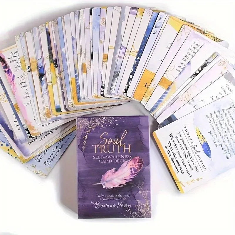 Rynx | 1 Box Soul Truth Self-Confidence Tarot Cards for Family Holiday Party Gifts Playing Board Games Cards Tarot Pack