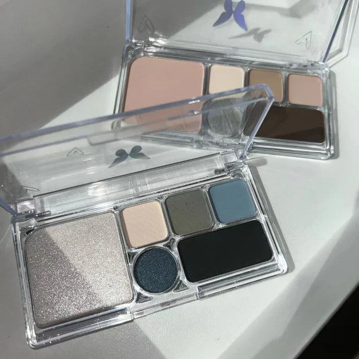 Rynx | Smoked Matte Eyeshadow 6 Colors Glitter Eyeshadow Palette Highlighter for Face Blush Korean Makeup Eyeshadow Palette Cooler Style