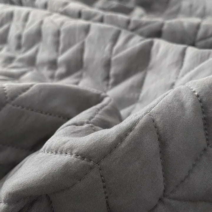 Rynx Ruffled Quilted Breathable Summer Blanket Set Princess Climate Blanket Soft Washable Thin Comfort Blanket Set or Single Blanket