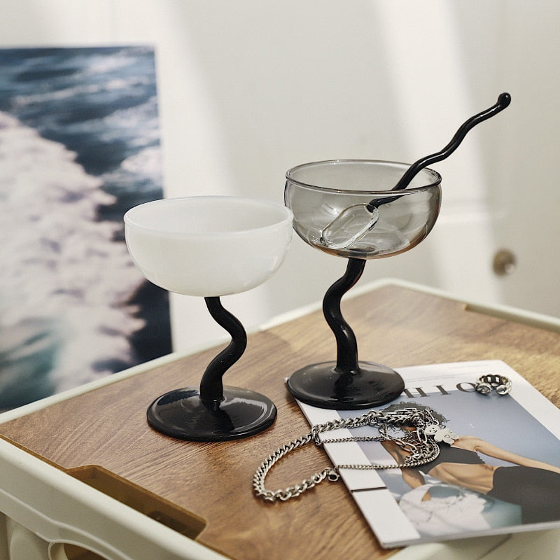 Lisslune | Curly Glass Cup