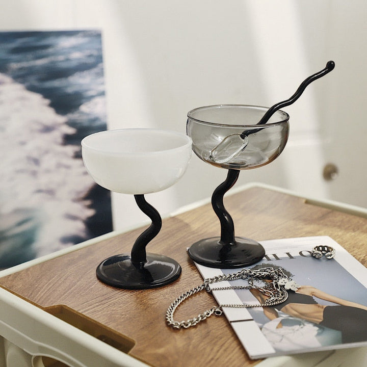 Lisslune | Curly Glass Cup