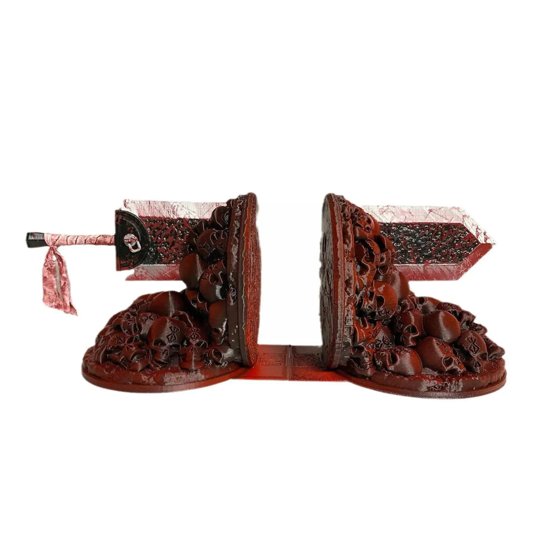 Lisslune | Berserk Bookends Furious Bookends Dragon Hunter Resin Craft Study Art Decorative Ornament Home Desk Bookshelf T4z7