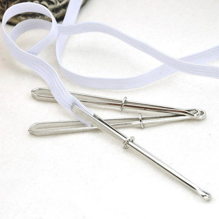 Lisslune | Sewing Revolution: Premium Stainless Steel Bodkin Threader with Elastic Clips