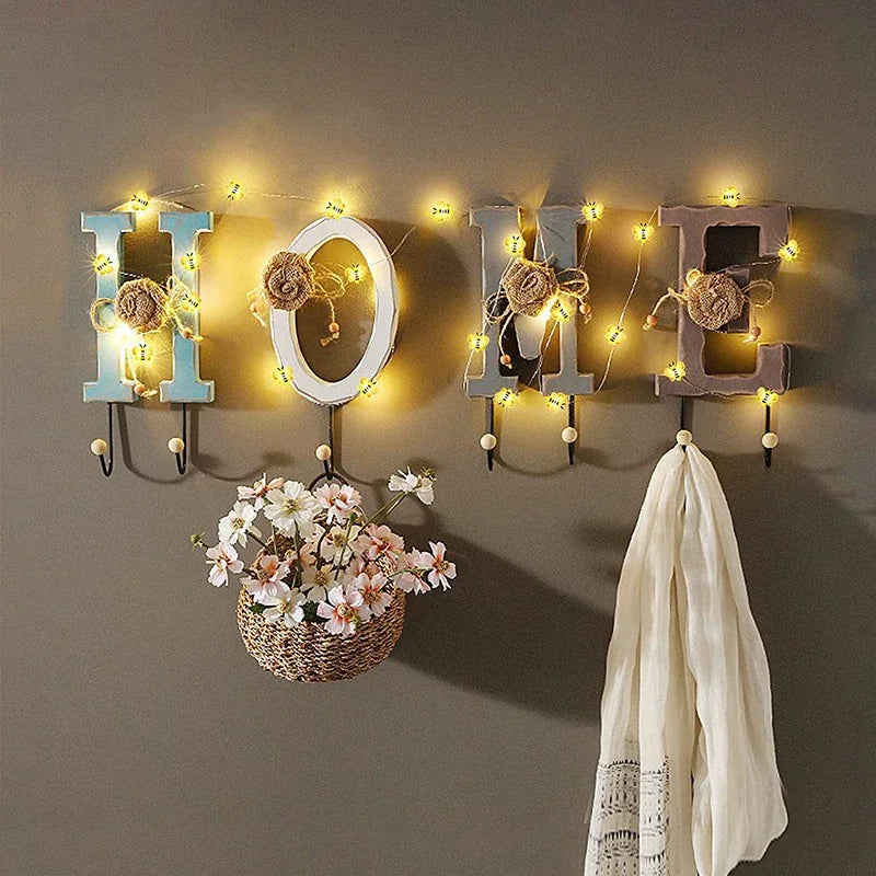 Rynx | 3M LED Bee Lights String Lights Battery Operated Outdoor Waterproof Fairy Garland Lamp For Festival Christmas Garden Bedroom Decor