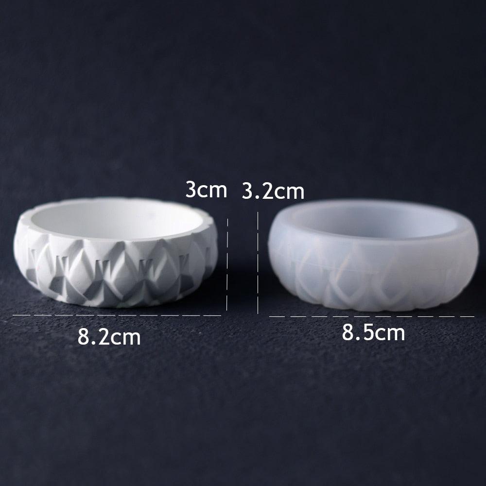 Lisslune | Round Silicone Molds for Creative Candle Holders and Stylish Plant Pots: Elevate Your Home Decor Projects