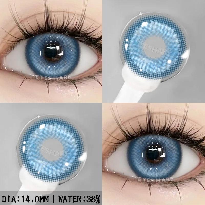 Rynx | 1 Pair purple lenses for eye color contact lenses anime pink lenses blue pupils for eyes Y2K lenses for natural eyes