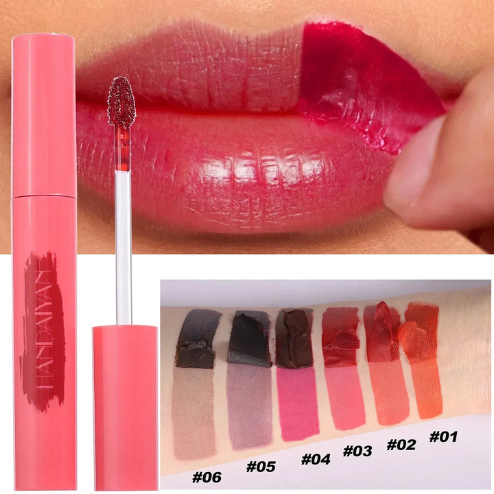 Rynx | Peel-Off Tattoo Mask Lip Gloss Lipstick Waterproof Long-Lasting Matte Lip Tint Red Brown Contour Tear-Off Lip Stain Cosmetics