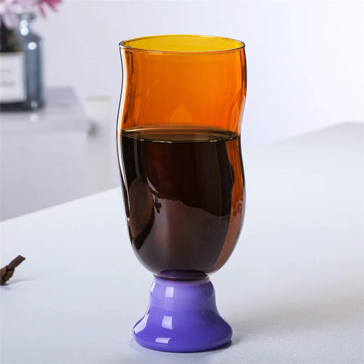Rynx | Color borosilicate glass cup S curve wave shape heat-resistant glass jug red wine cocktails coffee ice water cup