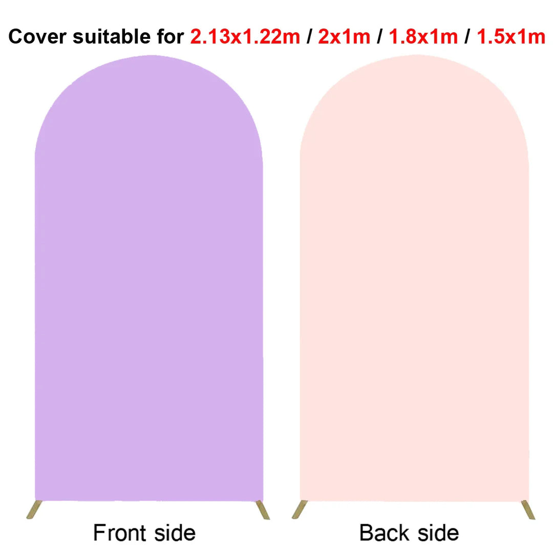Rynx | 2M Metal balloon arch background stand birthday balloons party backdrop covers photo shoot double-sided elastic fabric background