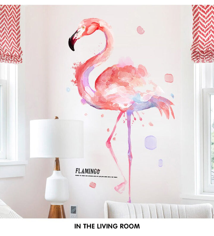 Lisslune | Flamingo Wall Stickers for Kids Room Home