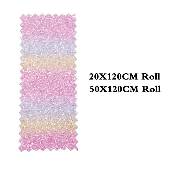 Lisslune | Vibrant Glitter Faux Leather Craft Roll - Ignite Your Creative Projects
