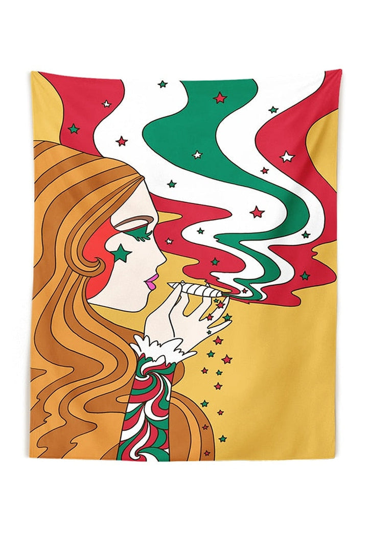Lisslune | Trippy Girl Tapestry