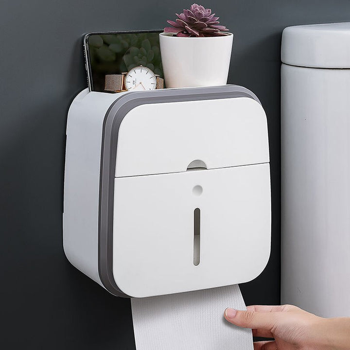 Lisslune | Wall-Mounted Bathroom Organizer Tissue Box Holder