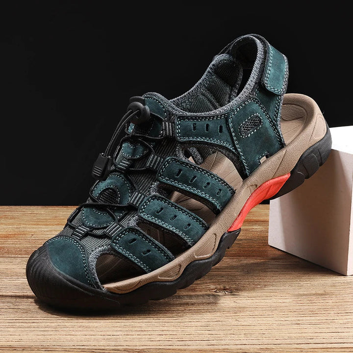 Lisslune | Summer Men's Outdoor Sandals Beach Shoes Genuine Leather Trekking Hiking