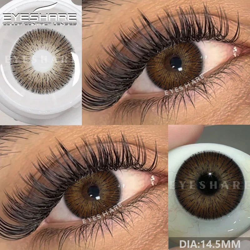 Rynx | New color contact lenses for eyes 1 pair gray pupil lens green lenses cosmetic blue eye contacts yearly brown eye lens