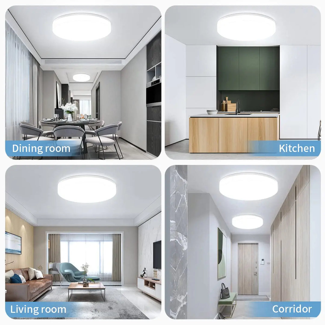 Lisslune | IRALAN Ultra-thin Round LED Ceiling Light - Versatile Lighting for Any Room, 18W to 48W Options
