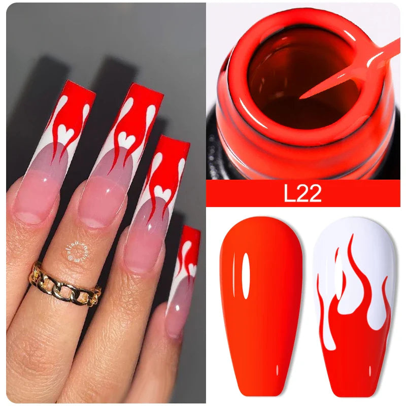 Rynx | 5ml Colorful Reflective Liner Gel Nail Polish Super Bright Painting Glitter Gel Graffiti Stripe Design Polish Manicure