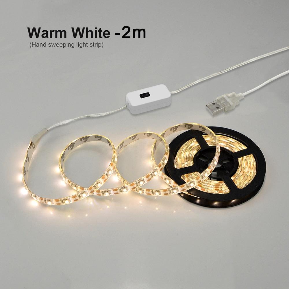 Lisslune | Smart Gesture-Activated LED Night Light Strip for Home Automation